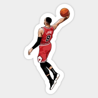 Zach Lavine Vector Dunk Sticker